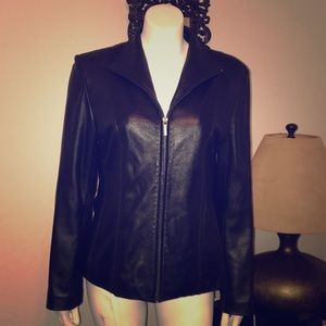 Colebrook leather jacket